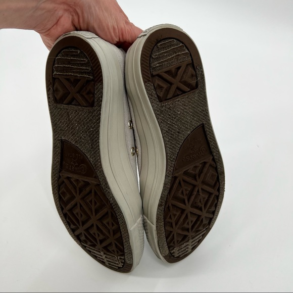 Converse Chuck Taylor All Star Ox 55990F Grey Sneaker With Gold Eyelets 7 - Picture 8 of 10